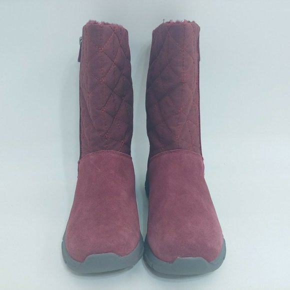 Lands End Womens‎ 489293 Suede Quilted Boots 6.5D - Picture 4 of 11